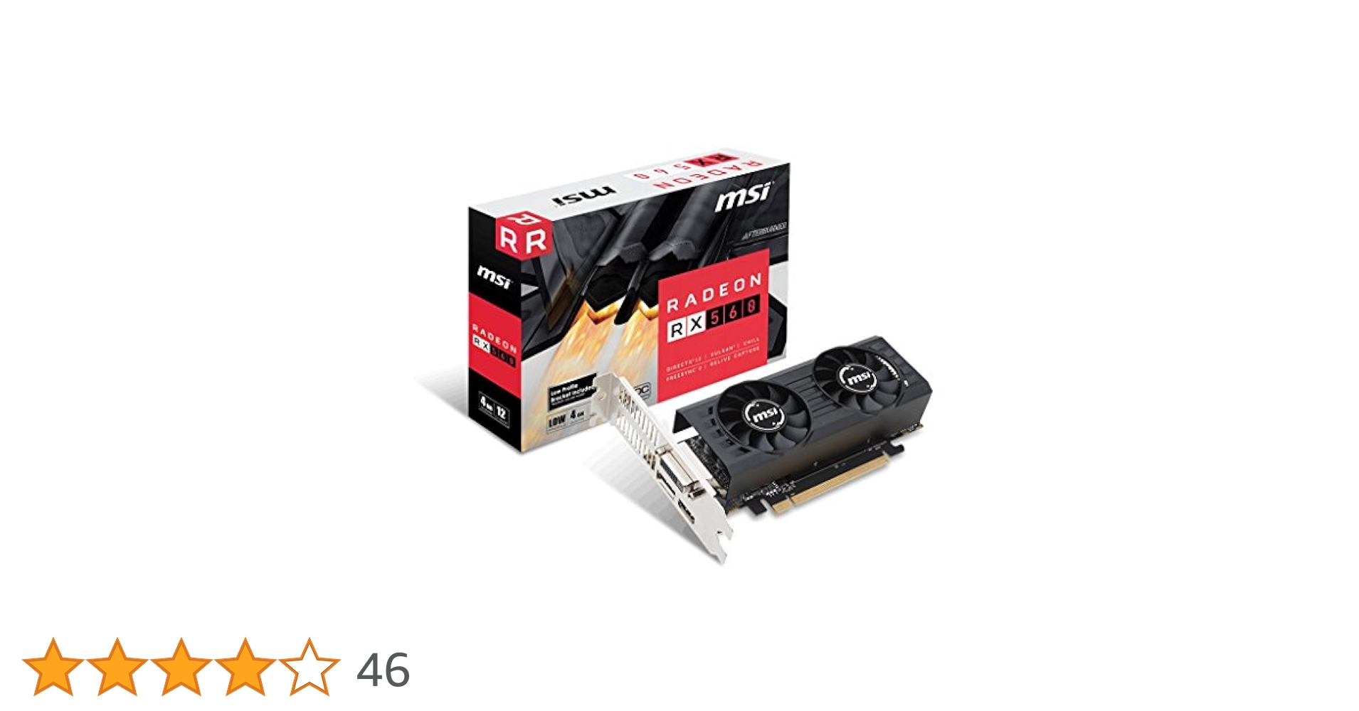グラフィックボード・グラボ・ビデオカード MSI RADEON RX 550 4GT LP OC MSIからロープロファイル対応のRADEON RX 550搭載「RADEON RX